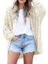 Plus Size Casual Open Front Cardigan