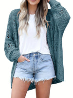 Knitted Open Front Cardigan