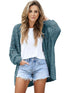 Knitted Open Front Cardigan