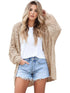 Knitted Open Front Cardigan