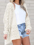 Knitted Open Front Cardigan