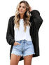 Plus Size Casual Open Front Cardigan