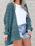 Plus Size Casual Open Front Cardigan