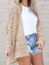 Knitted Open Front Cardigan