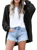 Knitted Open Front Cardigan
