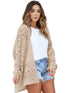 Plus Size Casual Open Front Cardigan
