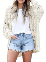 Knitted Open Front Cardigan