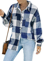 Plus Size Oversized Plaid Shirt