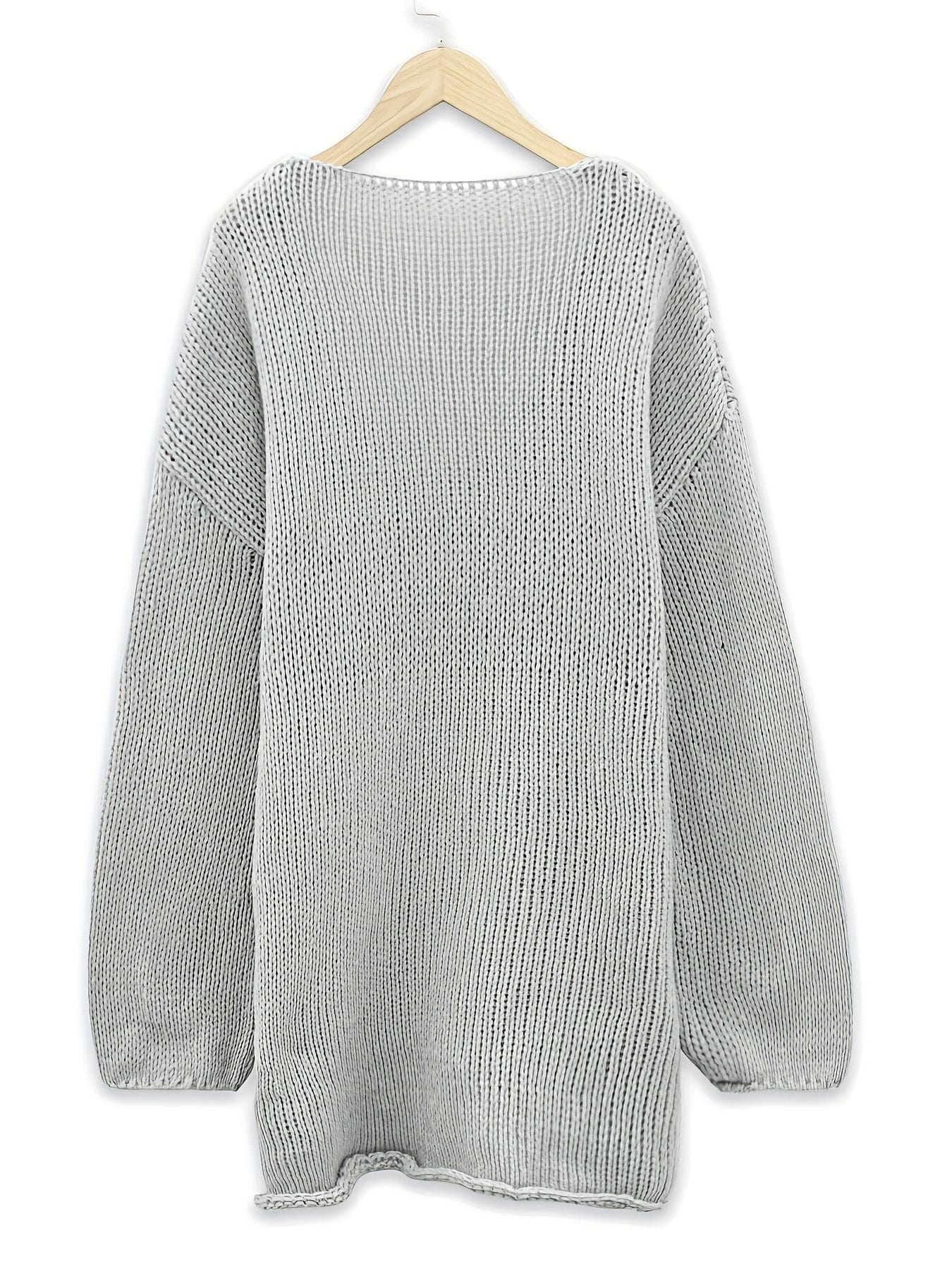 Women's Plus Size Checkered Knit Sweater