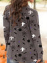 Relaxed Fit Plaid Shirt Jacket for Plus Size
