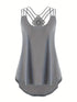 Casual Loose-Fit Criss Cross Cami Tank