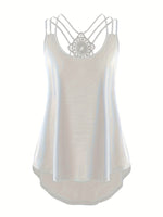 Casual Loose-Fit Criss Cross Cami Tank