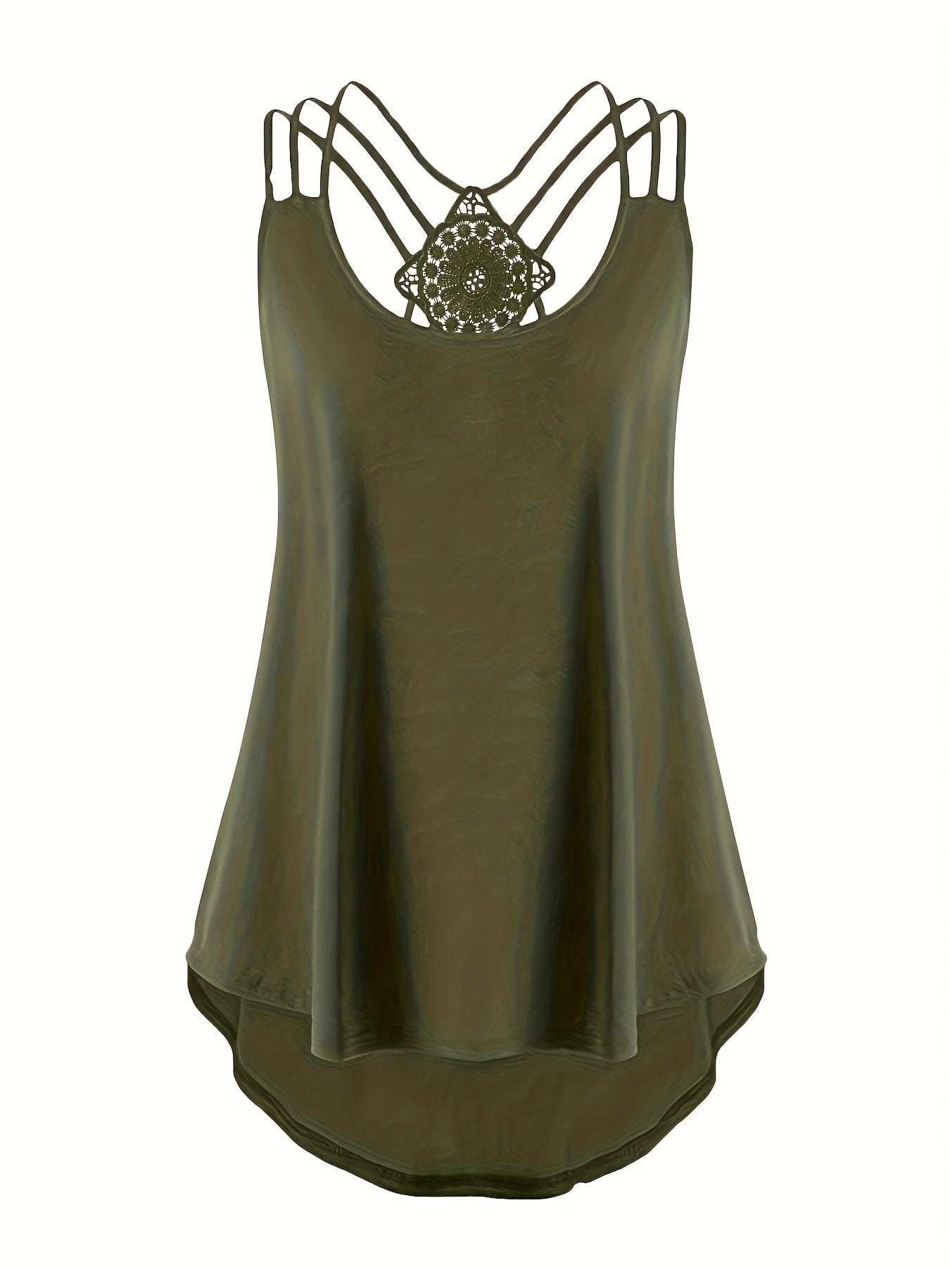 Casual Loose-Fit Criss Cross Cami Tank