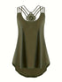 Casual Loose-Fit Criss Cross Cami Tank