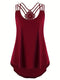 Casual Loose-Fit Criss Cross Cami Tank