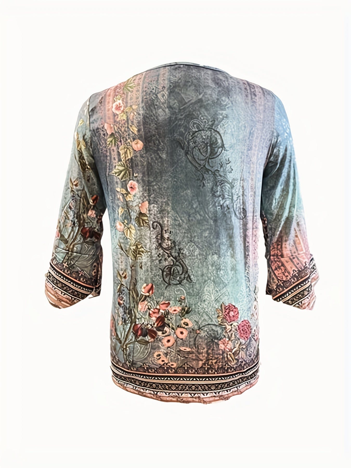 Romantic Plus Size Floral Dress