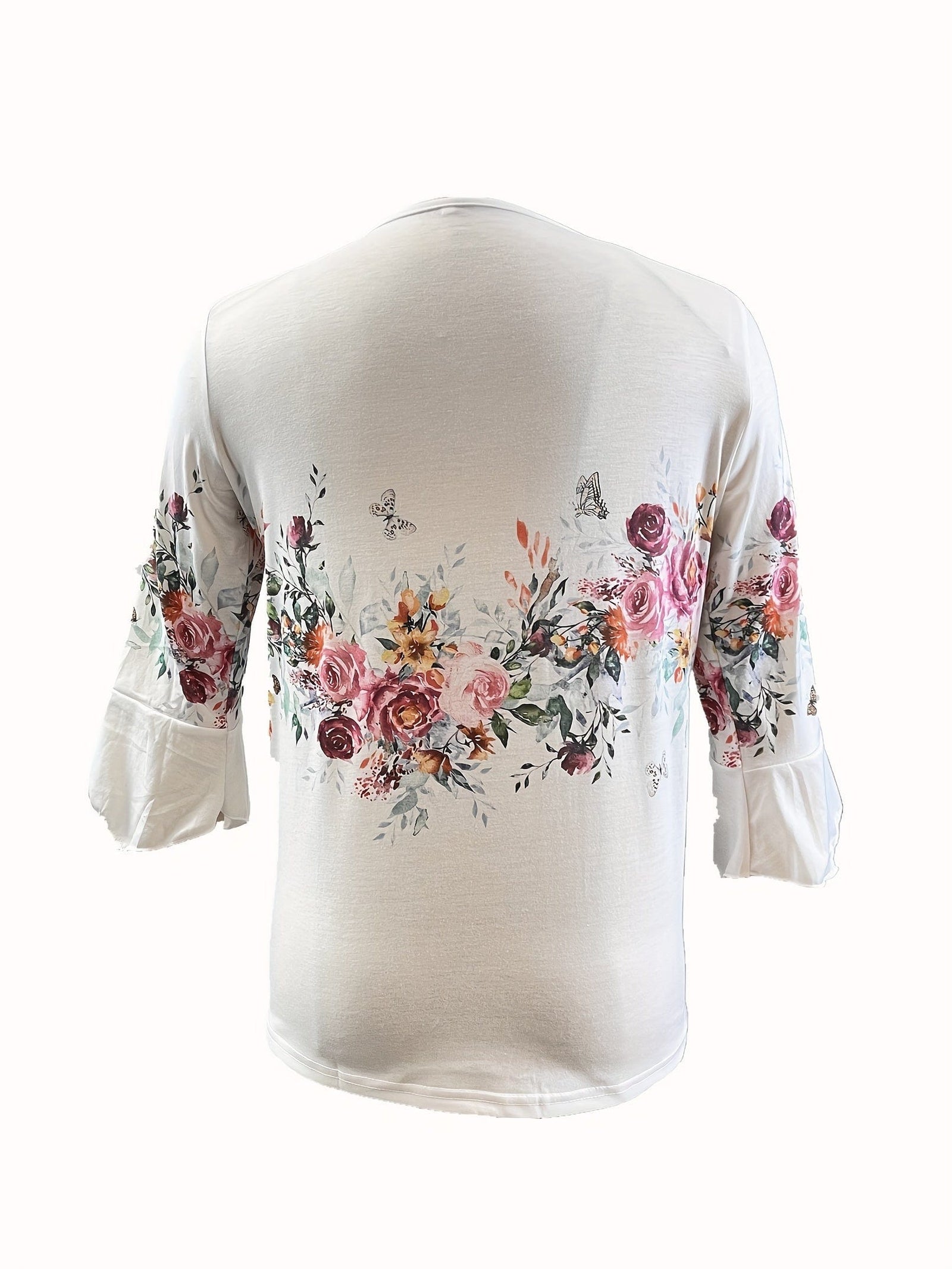 Romantic Plus Size Floral Dress