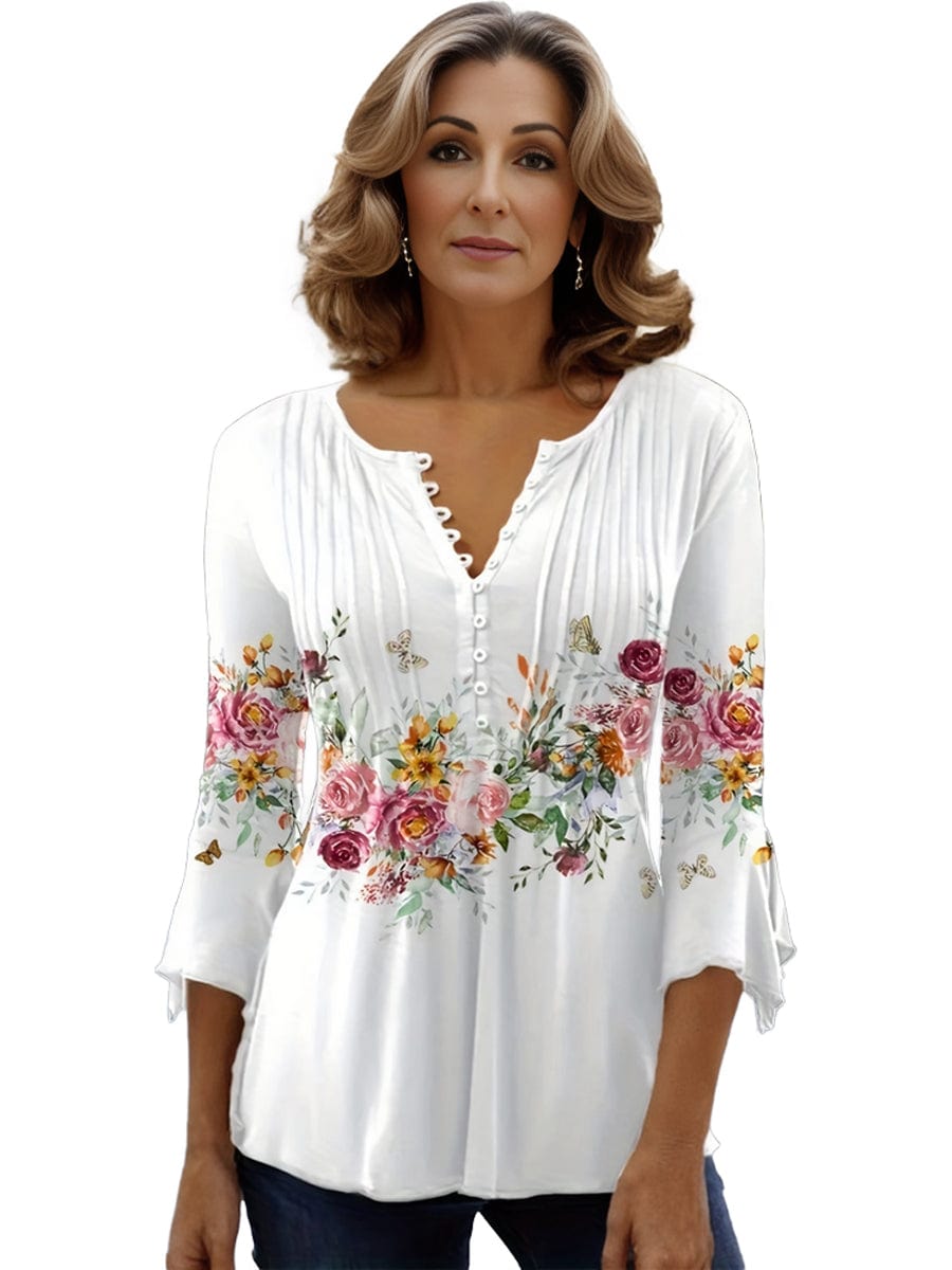 Romantic Plus Size Floral Dress