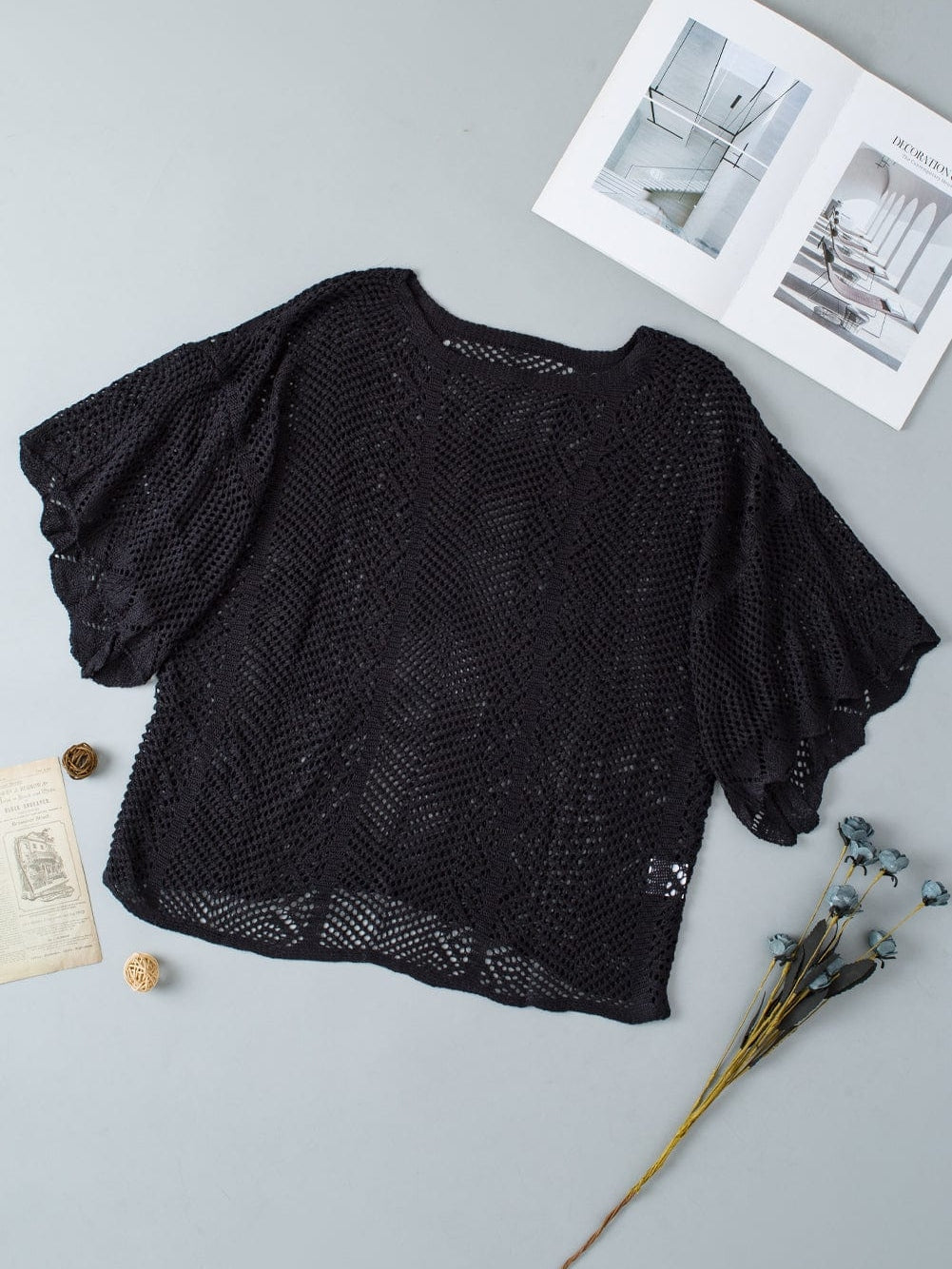 Eyelet Knit Top