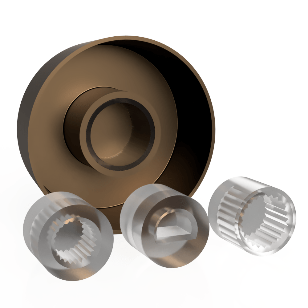 Polished Chrome Cast - Dimmer Knob