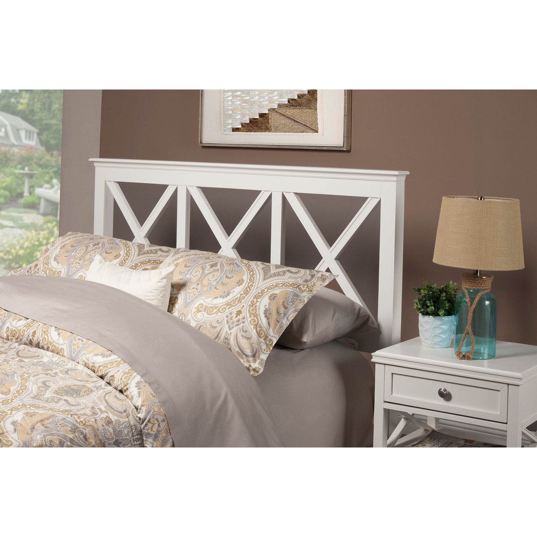 Cama Potter - Solo cabecero, color blanco