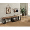 Banco de comedor Prairie, natural/negro