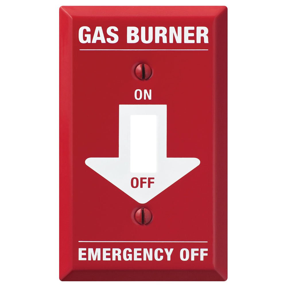 Quemador de gas Pro Red de acero - Placa de pared con 1 palanca