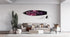 Purple Floral Printed Acrylic Surfboard Wall Art
