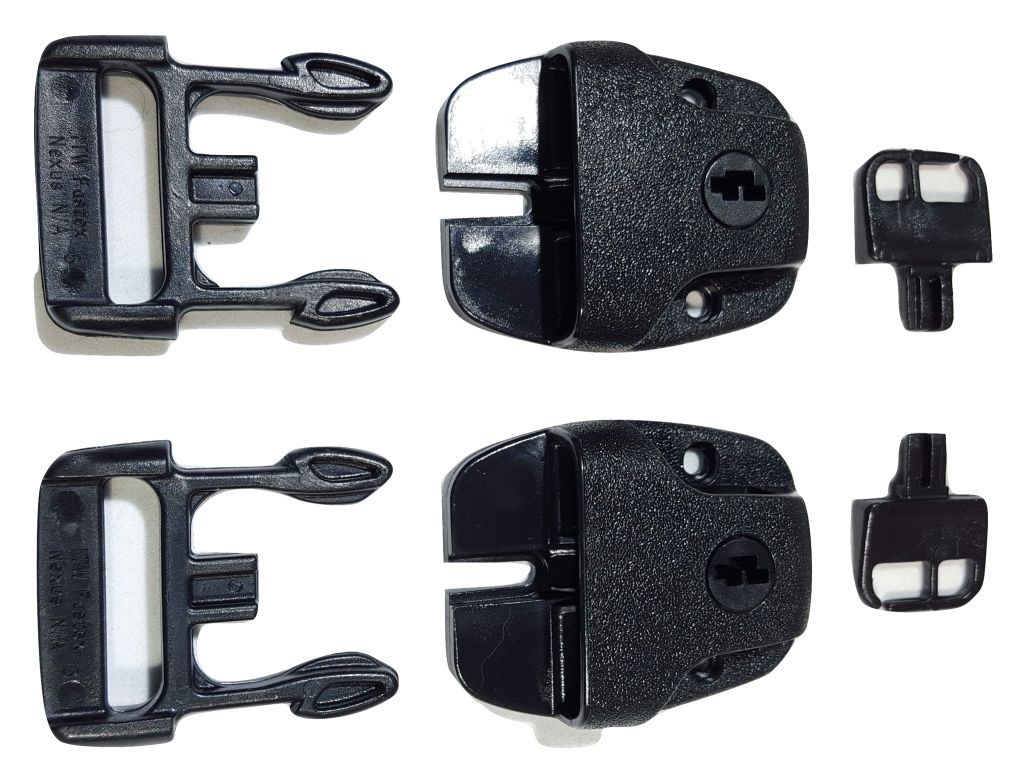 Kits de reemplazo de hebillas de plástico para cerraduras Nexus de cubiertas estándar de spa o jacuzzi | Paquete de 2