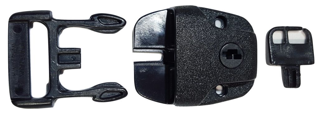 Kit de reemplazo de cerradura Nexus con hebilla estándar para cubierta de spa o jacuzzi, sin llaves | Paquete de 4