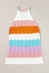 Summer Knit Tank with Wavy Stripes