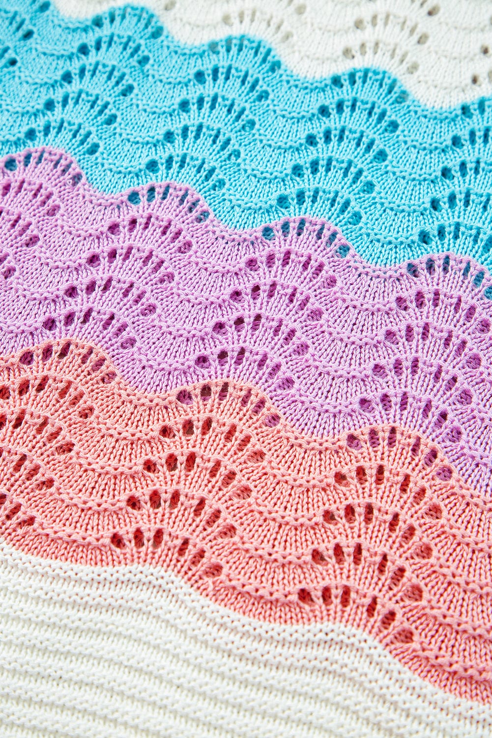 Pastel Knit Tank Top with Halter Neck