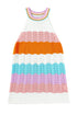Summer Knit Tank with Wavy Stripes