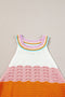 Pastel Knit Tank Top with Halter Neck
