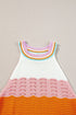 Summer Rainbow Knit Sleeveless Top