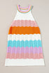 Summer Rainbow Knit Sleeveless Top