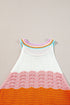 Summer Rainbow Knit Sleeveless Top