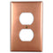 Cobre crudo - 1 placa de pared dúplex