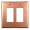 Cobre crudo - Placa de pared de 2 balancines