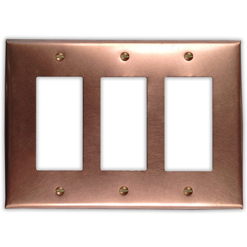 Cobre crudo - Placa de pared de 3 balancines