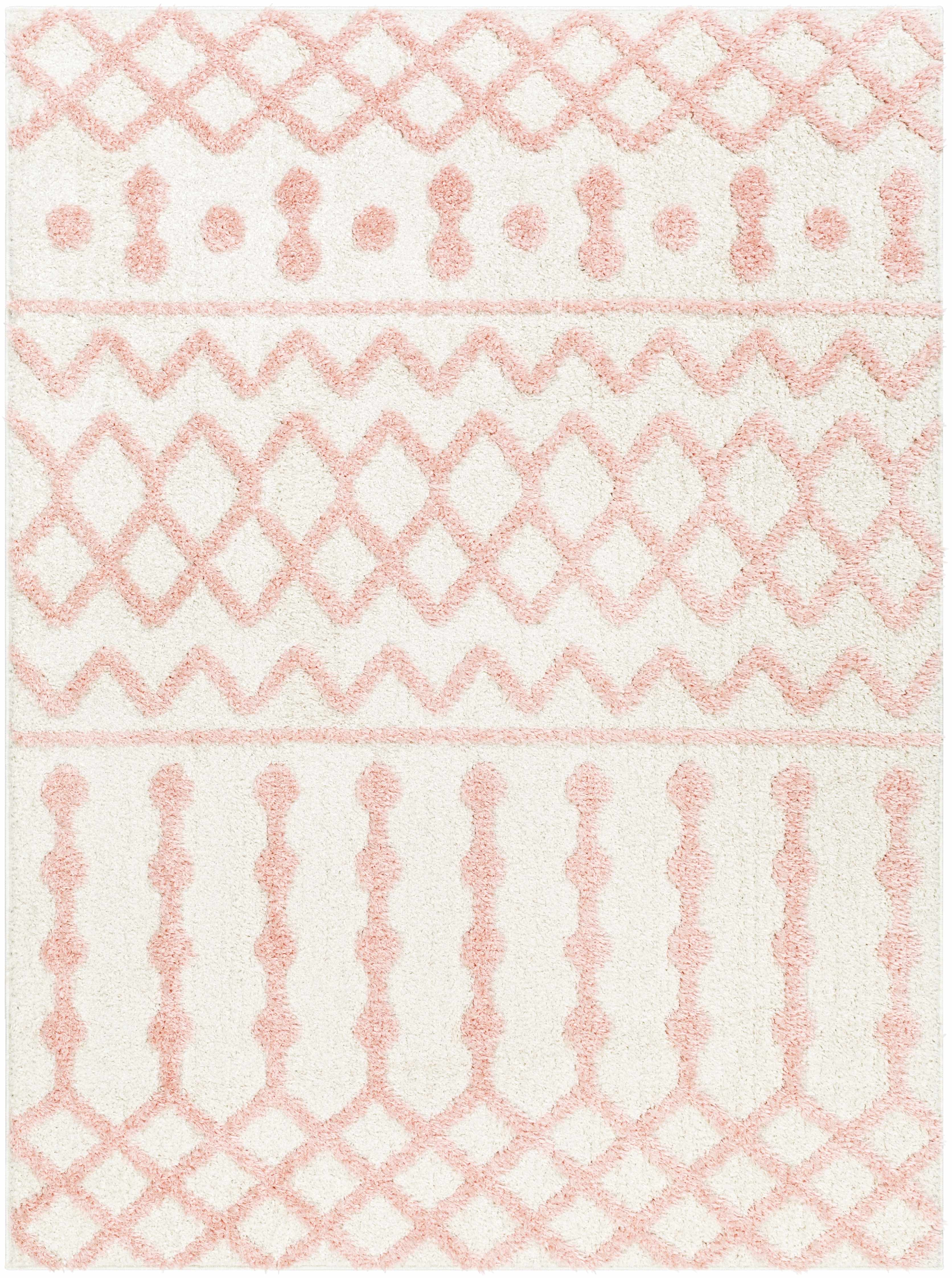 Alfombra de felpa rosa Darva