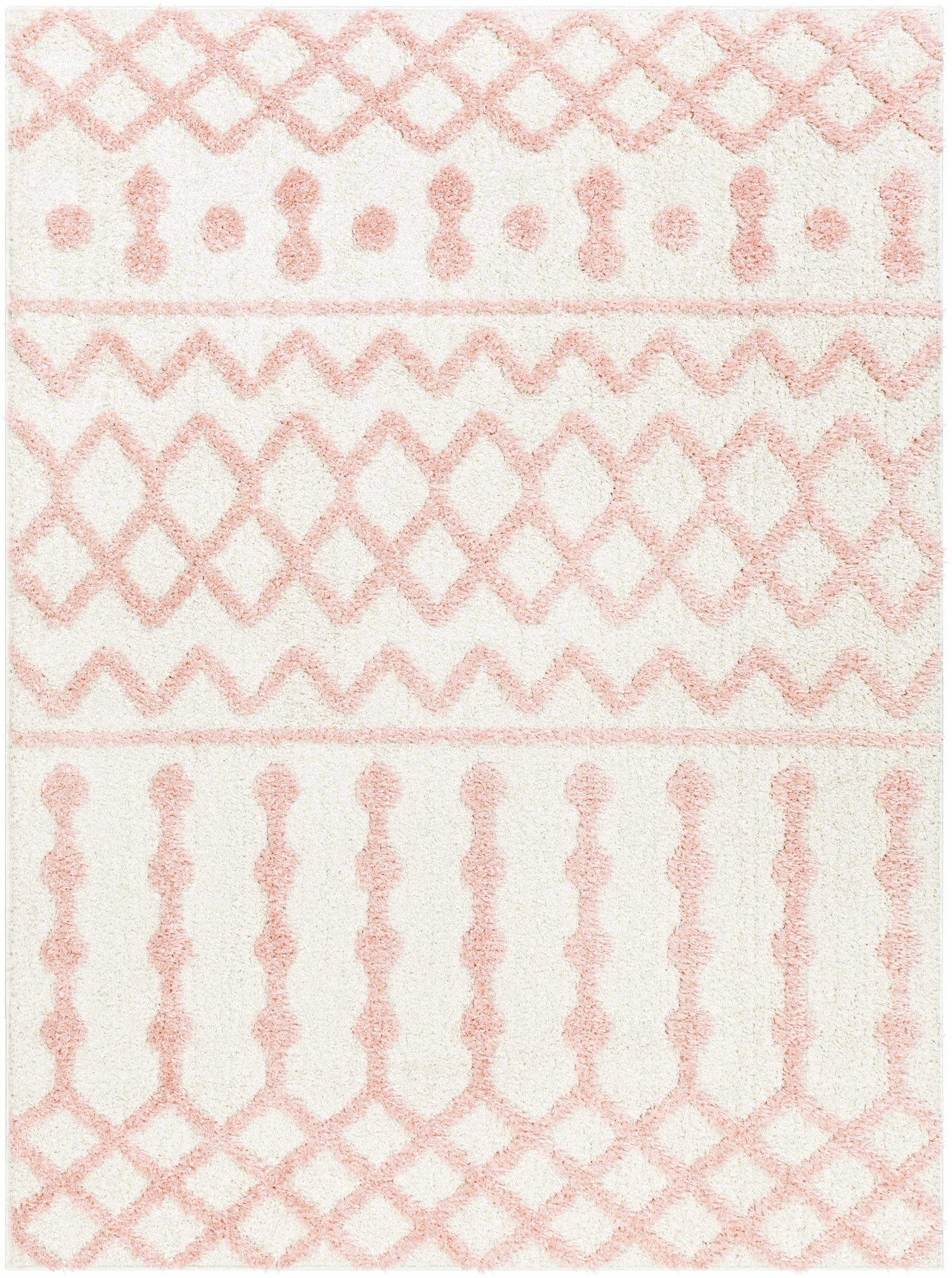 Alfombra de felpa rosa Darva