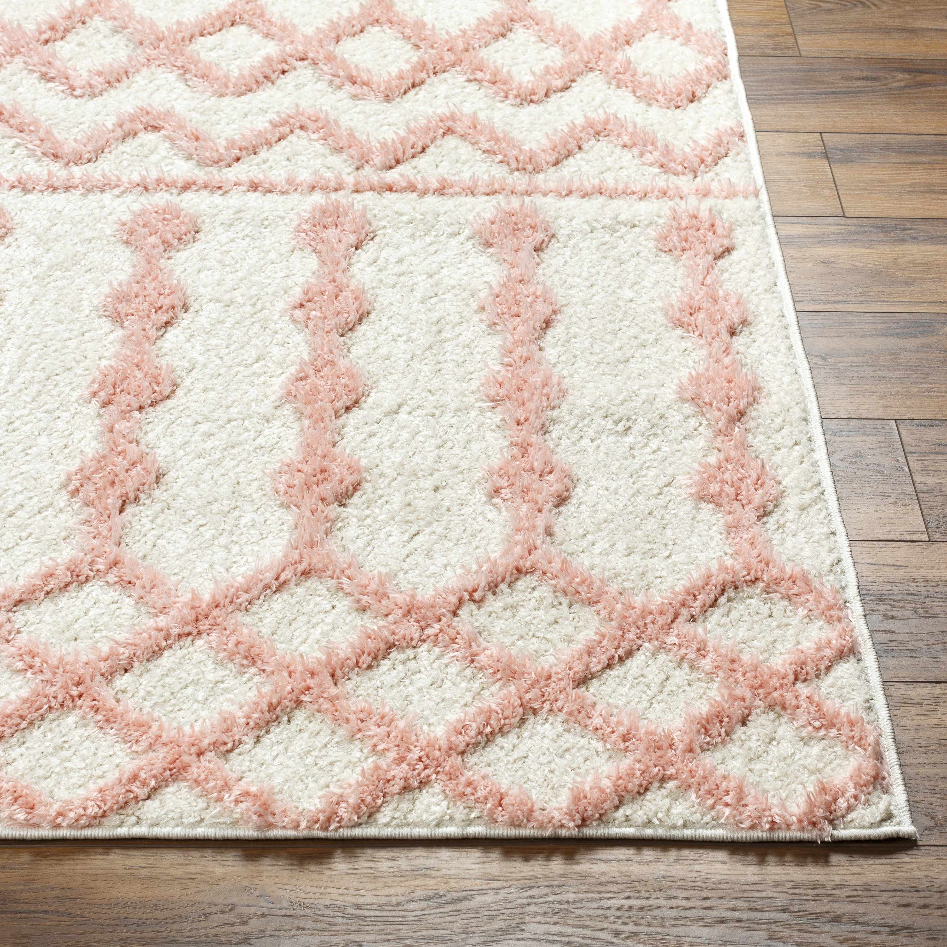 Alfombra de felpa rosa Darva