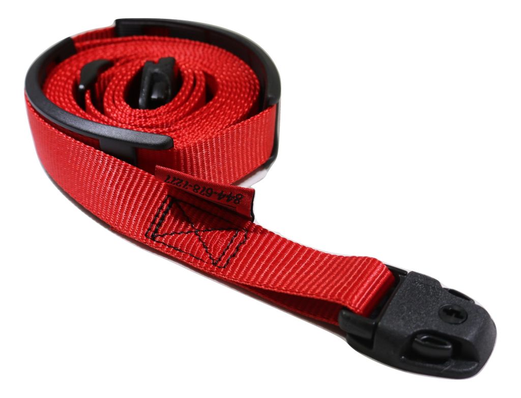 Kit completo de correas de viento para cubierta de spa con hebilla estándar roja | OPCIONES DE TAMAÑO