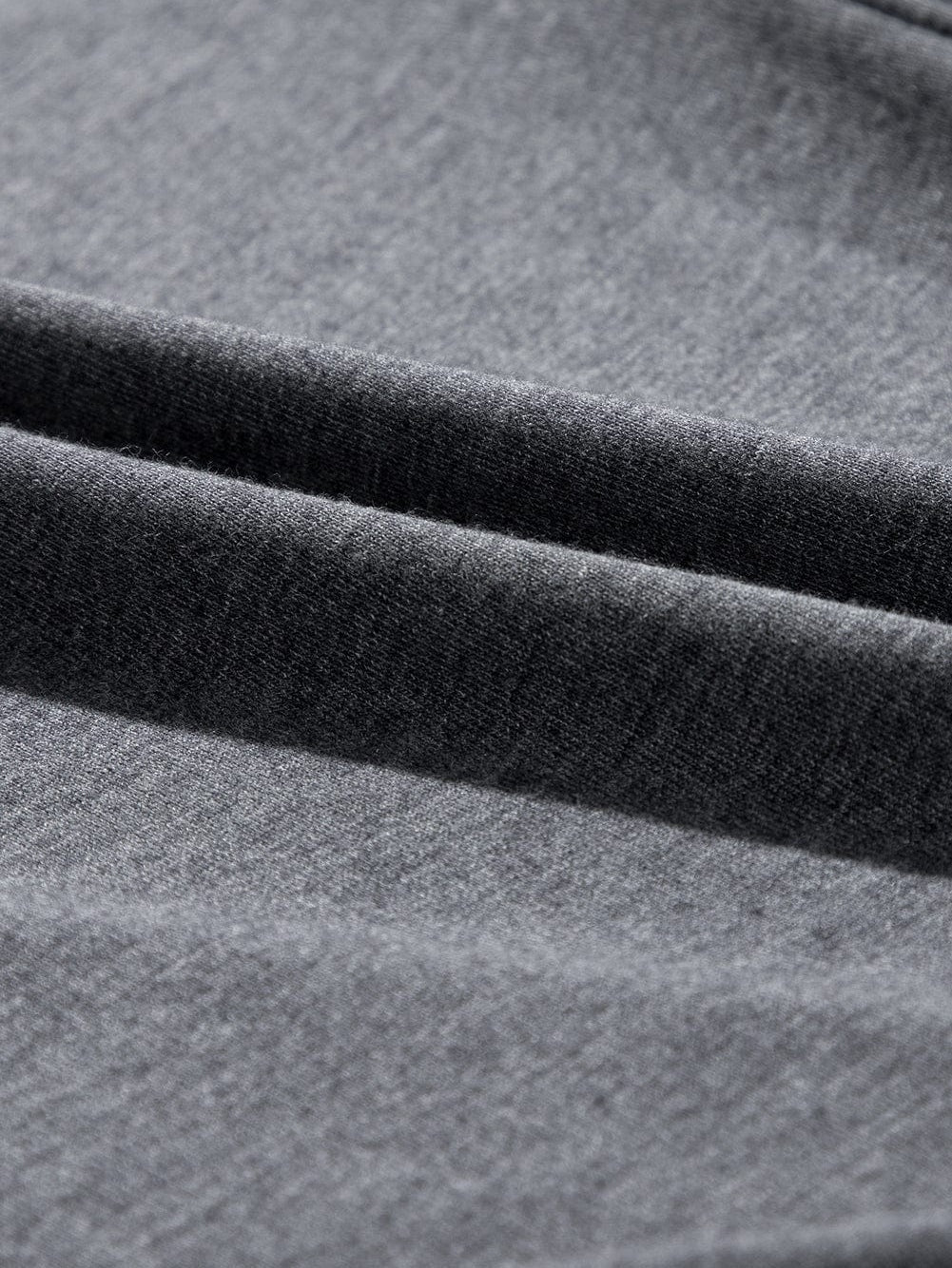 Gray Melange Knit Shorts