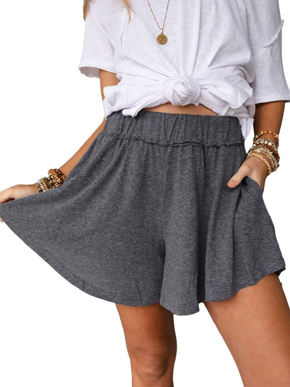 Women's Summer Shorts with Drawstring Waist