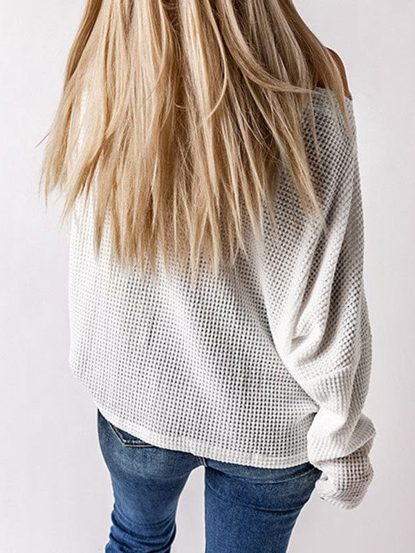 Cozy Crochet Knit Turtleneck Sweater for Women