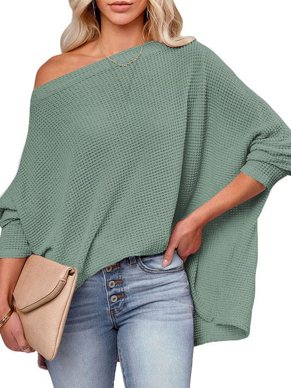 Cozy Crochet Knit Turtleneck Sweater for Women
