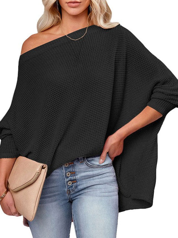 Cozy Crochet Knit Turtleneck Sweater for Women