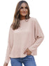 Cozy Crochet Knit Turtleneck Sweater for Women